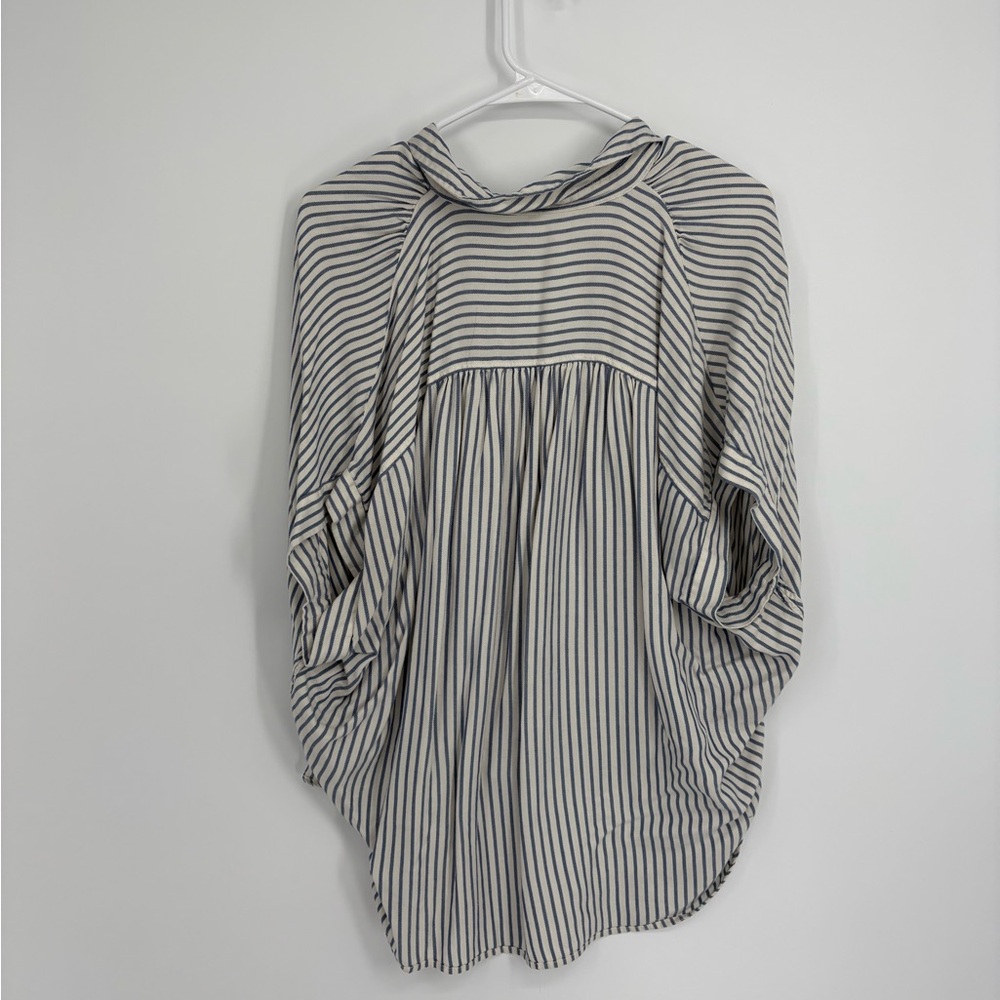 Madewell Central Shirt in Dalton Blue and White Stripe - Picture 6 of 10